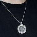 Sterling Silver Seal Of Solomon Signet Pendant