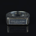 925 Sterling Silver 925 Sterling Silver Men’s Islamic Arabic Signet Ring, 925K Sterling Silver Ring, Handmade Jewelry