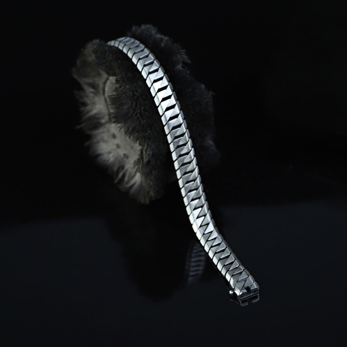 Men Silver Elegant 10mm Curb Chain Gourmet Bracelet