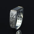 925 Sterling Silver 925 Sterling Silver Men’s Islamic Arabic Signet Ring, 925K Sterling Silver Ring, Handmade Jewelry