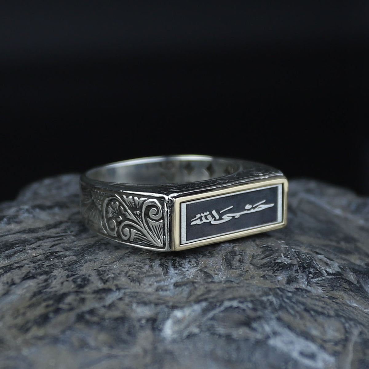 925 Sterling Silver 925 Sterling Silver Men’s Islamic Arabic Signet Ring, 925K Sterling Silver Ring, Handmade Jewelry
