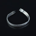 Herren Silber Schlange Gourmet 10mm Kettenarmband