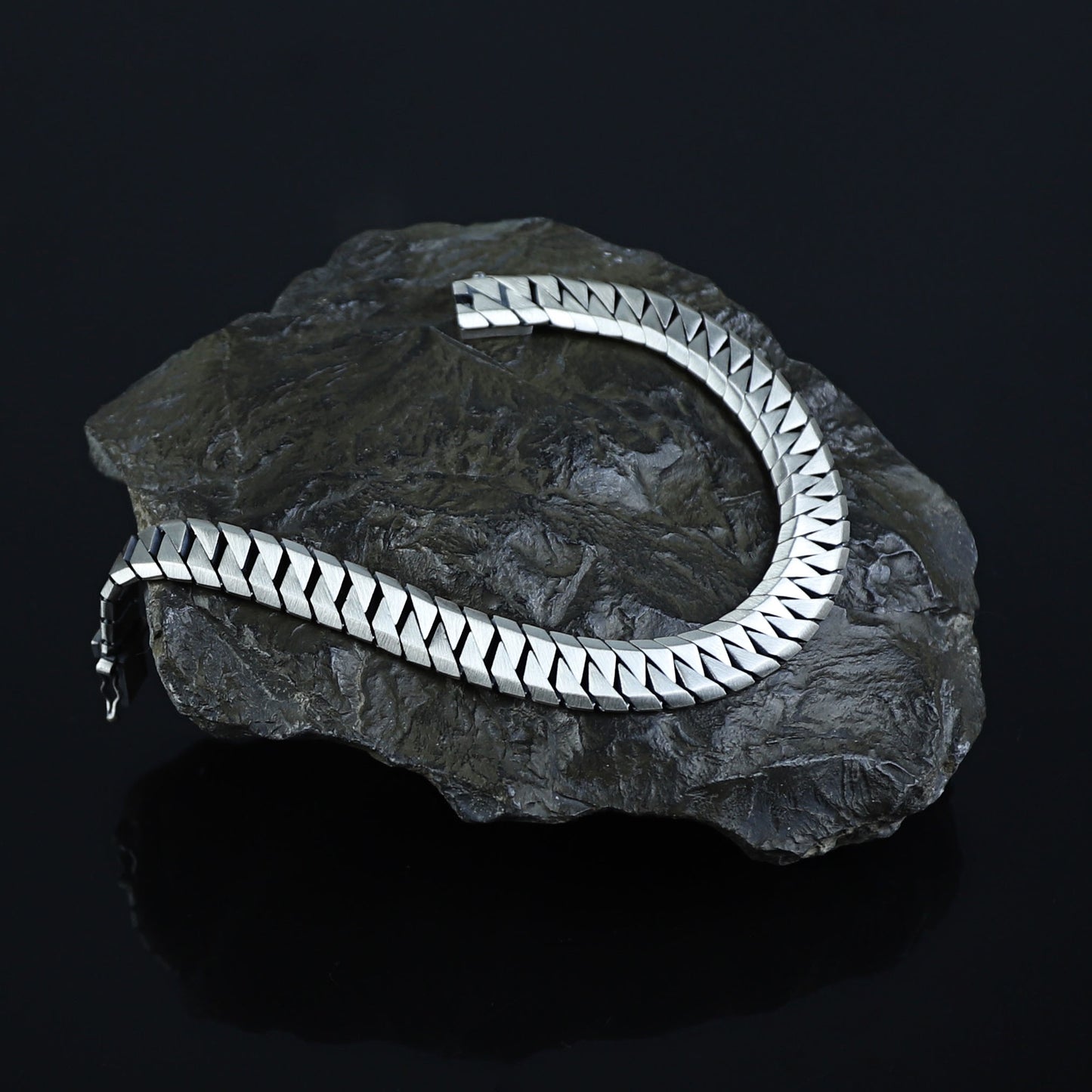 Men Silver Elegant 10mm Curb Chain Gourmet Bracelet