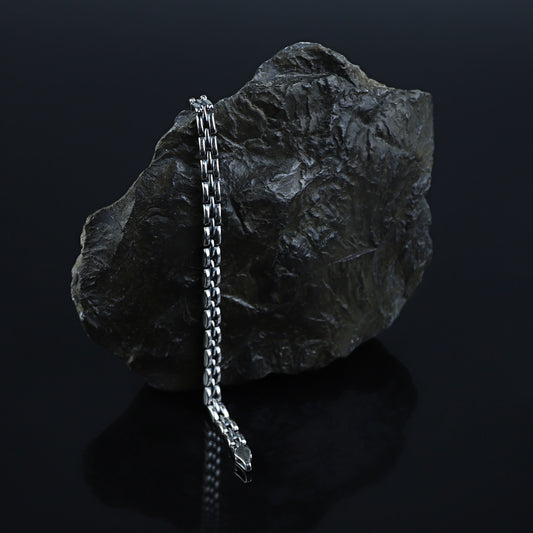 925 Solid Silver Watch Strap Chain Bracelet