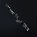 Pulsera con llavero griego de plata maciza