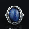 Men 925 Silver Blue Tiger Eye Men Ring, Handmade Silver Men Ring, Handmade Silver Ring, Ottoman Style Ring, 925K Silver Ring, Men Jewelry