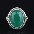 925 Silver Men Emerald Gemstone Ring, Handmade Engraved Men Ring, Green  Stone Men Ring, Father Day Gift, Husband Gift, 925k Silver