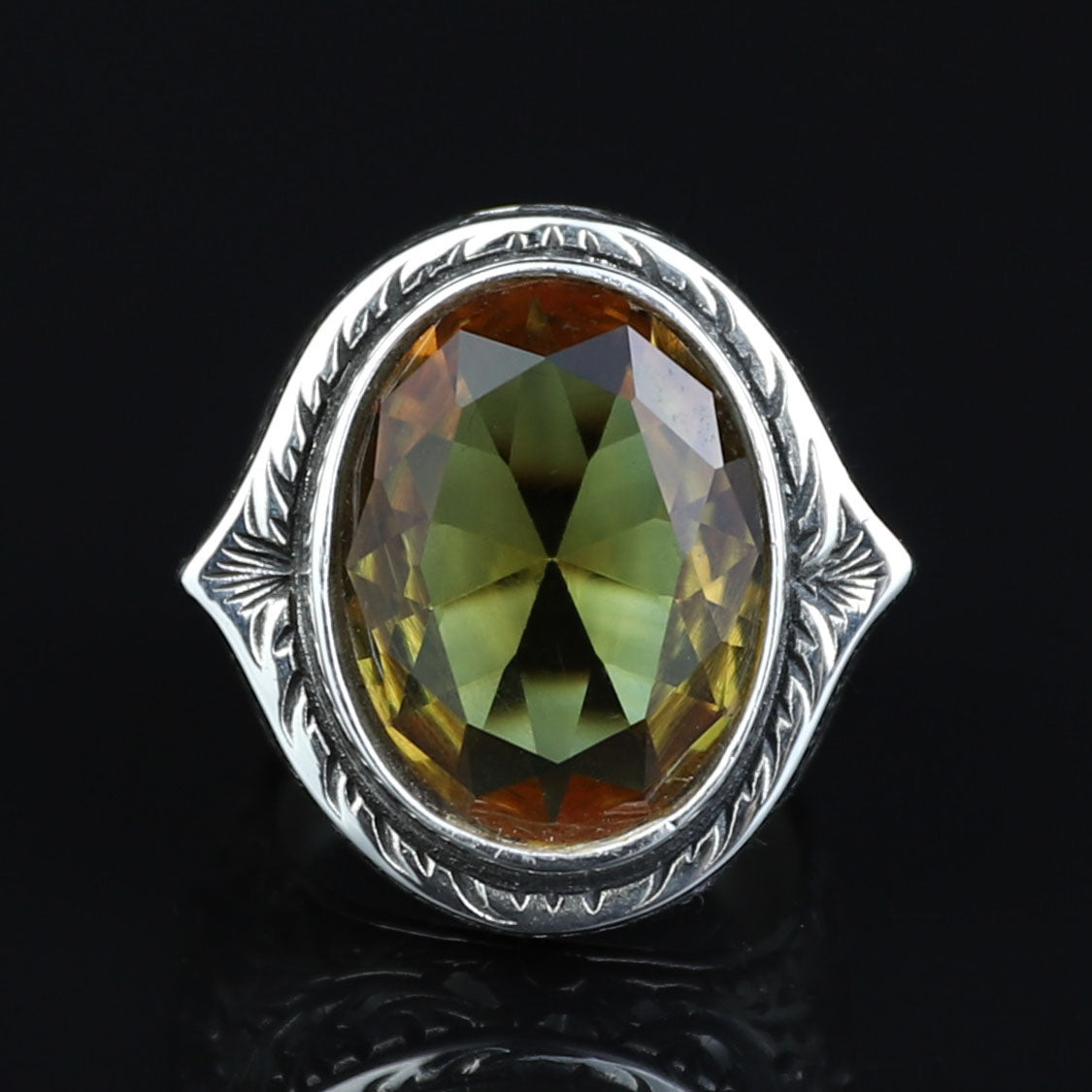 925 Silver Sultanite Stone Ring, Men Natural Sultanite Ottoman Style Ring, Man Handmade Silver Ring, 925k Sterling Silver Ring , Gift For Him
