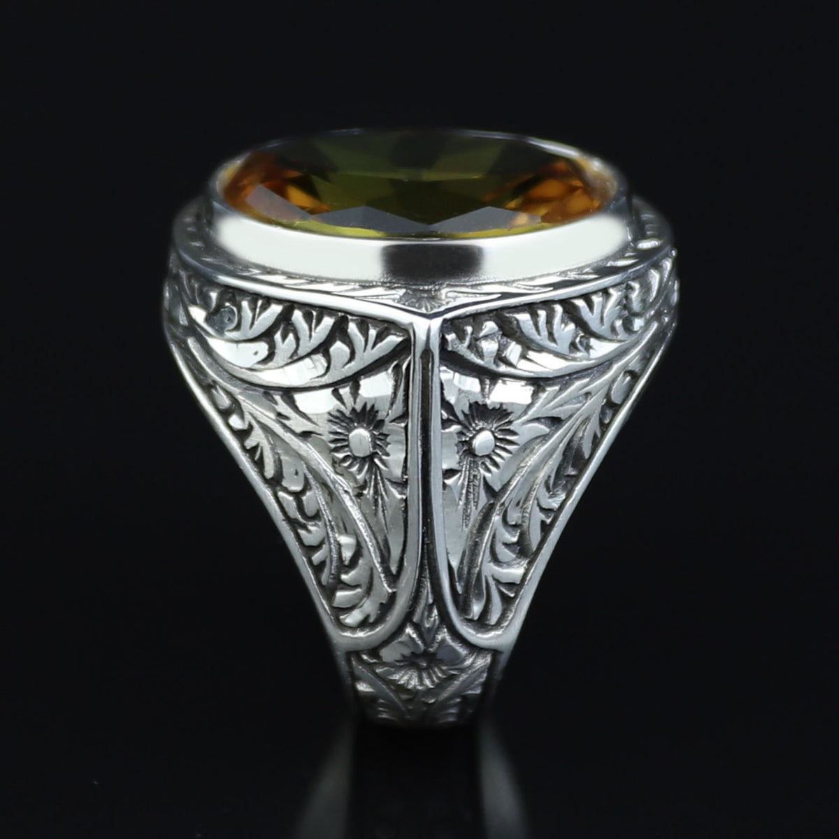 925 Silver Sultanite Stone Ring, Men Natural Sultanite Ottoman Style Ring, Man Handmade Silver Ring, 925k Sterling Silver Ring , Gift For Him