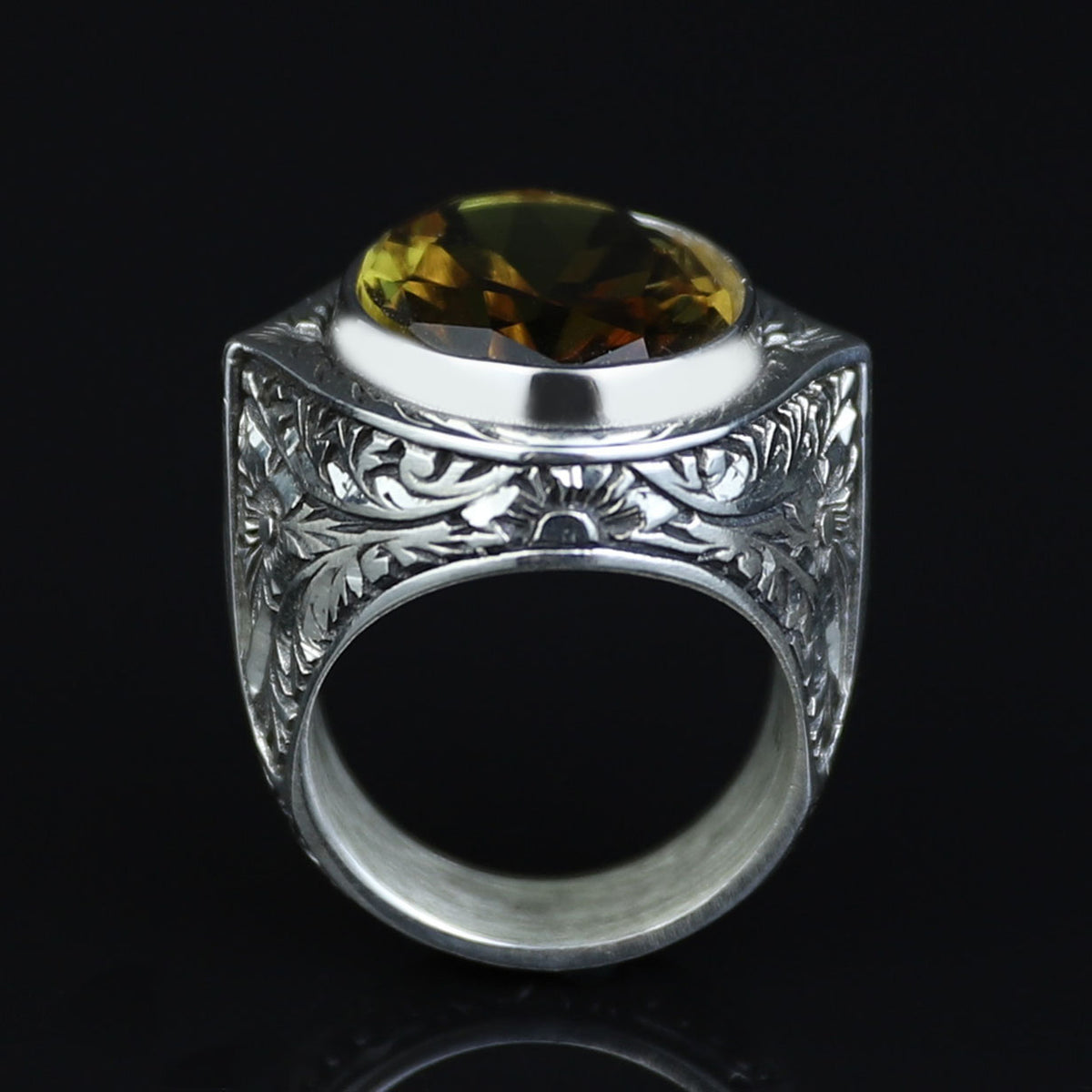 925 Silver Sultanite Stone Ring, Men Natural Sultanite Ottoman Style Ring, Man Handmade Silver Ring, 925k Sterling Silver Ring , Gift For Him