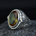925 Silver Sultanite Stone Ring, Men Natural Sultanite Ottoman Style Ring, Man Handmade Silver Ring, 925k Sterling Silver Ring , Gift For Him
