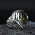 925 Silver Sultanite Stone Ring, Men Natural Sultanite Ottoman Style Ring, Man Handmade Silver Ring, 925k Sterling Silver Ring , Gift For Him