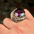 925 Sterling Silver Amethyst Ring – Vintage Gemstone Ring