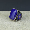 Men Handmade Lapis Lazuli Ottoman Style Ring
