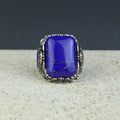 Men Handmade Lapis Lazuli Ottoman Style Ring