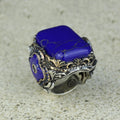 Men Handmade Lapis Lazuli Ottoman Style Ring