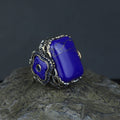Men Handmade Lapis Lazuli Ottoman Style Ring