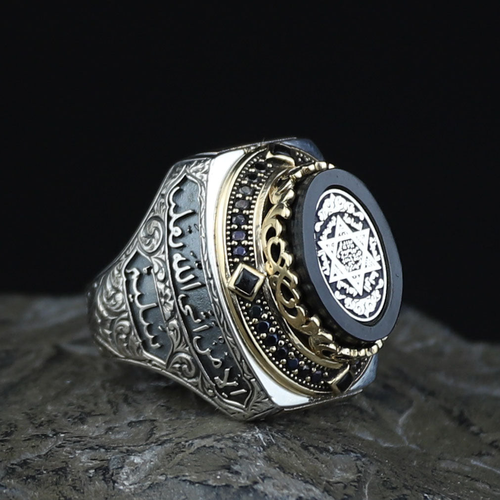Handmade Silver Solomon Signet Ring, King Solomon Ring, Islamic King Solomon Ring, Handmade Silver Ring, Arabic Islamic Ring, 925 Silver