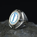 925 Sterling Silver Islamic Handmade Ring, Elif Arabic Signet Ring, Handmade Muslim Ring