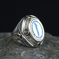 925 Sterling Silver Islamic Handmade Ring, Elif Arabic Signet Ring, Handmade Muslim Ring