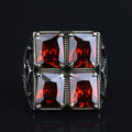 Turkish Handmade Ruby Stone Ring, Large Zulfiqar Sword Ring, Silver Red Gemstone Ruby Ring, Vintage Ruby Ring Anniversary Gift