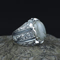 925 Silver Handmade Labradorite Gemstone Ottoman Style Ring