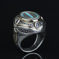 925 Sterling Silver Islamic Handmade Ring, Elif Arabic Signet Ring, Handmade Muslim Ring