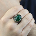 Green Tiger Eye Sterling Silver Ring, Turkish Handmade Design Ring, Silver Men's Jewelry, Natural Gemstone Ring, 925 Sterling Silver