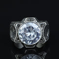925 Sterling Silver Moissanite Ring for Men – Vintage Ottoman Style