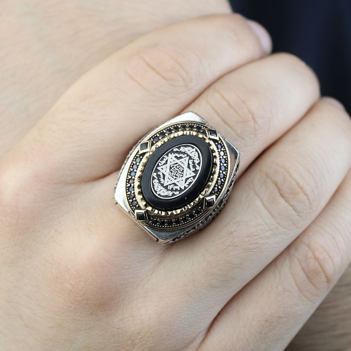 Handmade Silver Solomon Signet Ring, King Solomon Ring, Islamic King Solomon Ring, Handmade Silver Ring, Arabic Islamic Ring, 925 Silver