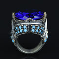 925 Sterling Silver Sapphire Ring for Men – Vintage Ottoman Style