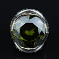 925 Sterling Silver Peridot Ring for Men – Vintage Ottoman Style