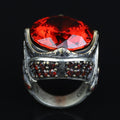 925 Sterling Silver Ruby Ring for Men – Vintage Ottoman Style