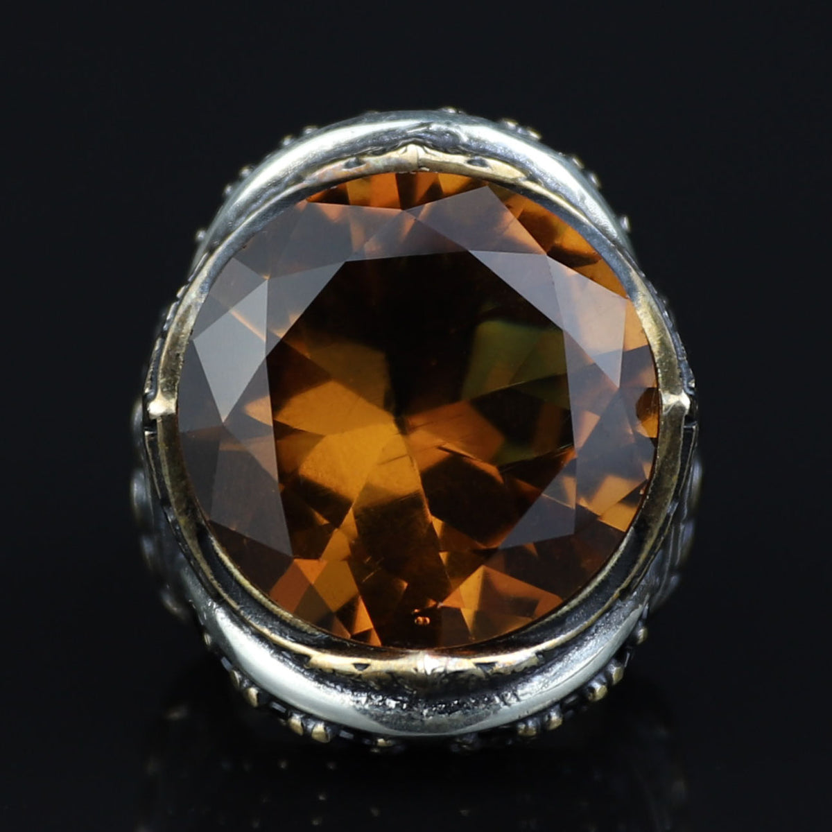 925 Sterling Silver Sultanite Ring for Men – Color Changing Gemstone