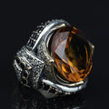 925 Sterling Silver Sultanite Ring for Men – Color Changing Gemstone