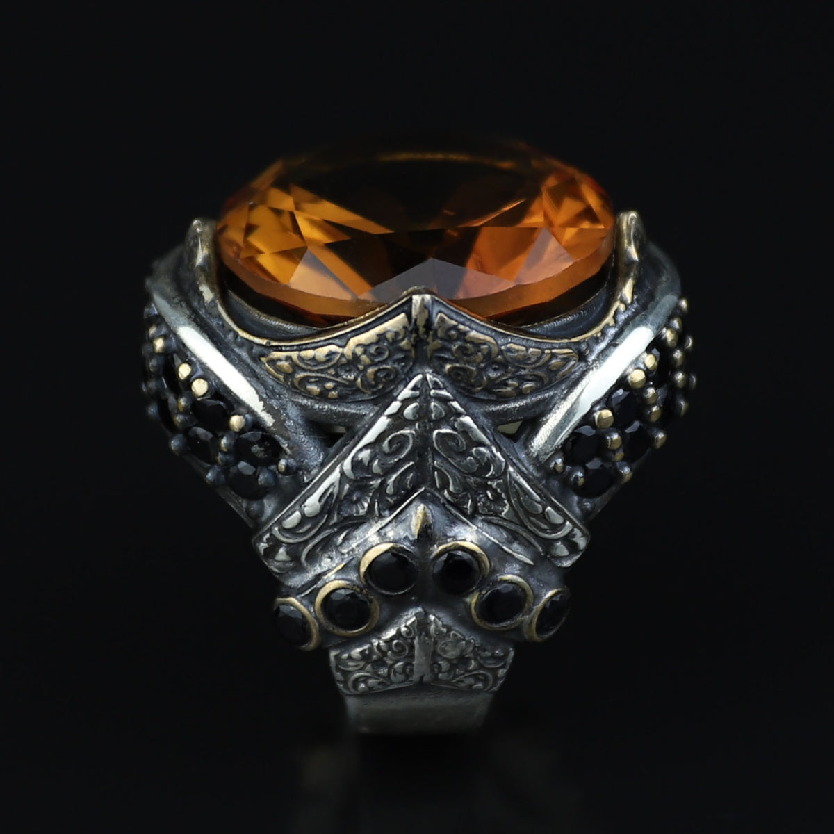 925 Sterling Silver Sultanite Ring for Men – Color Changing Gemstone