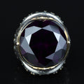925 Sterling Silver Amethyst Ring – Vintage Gemstone Ring