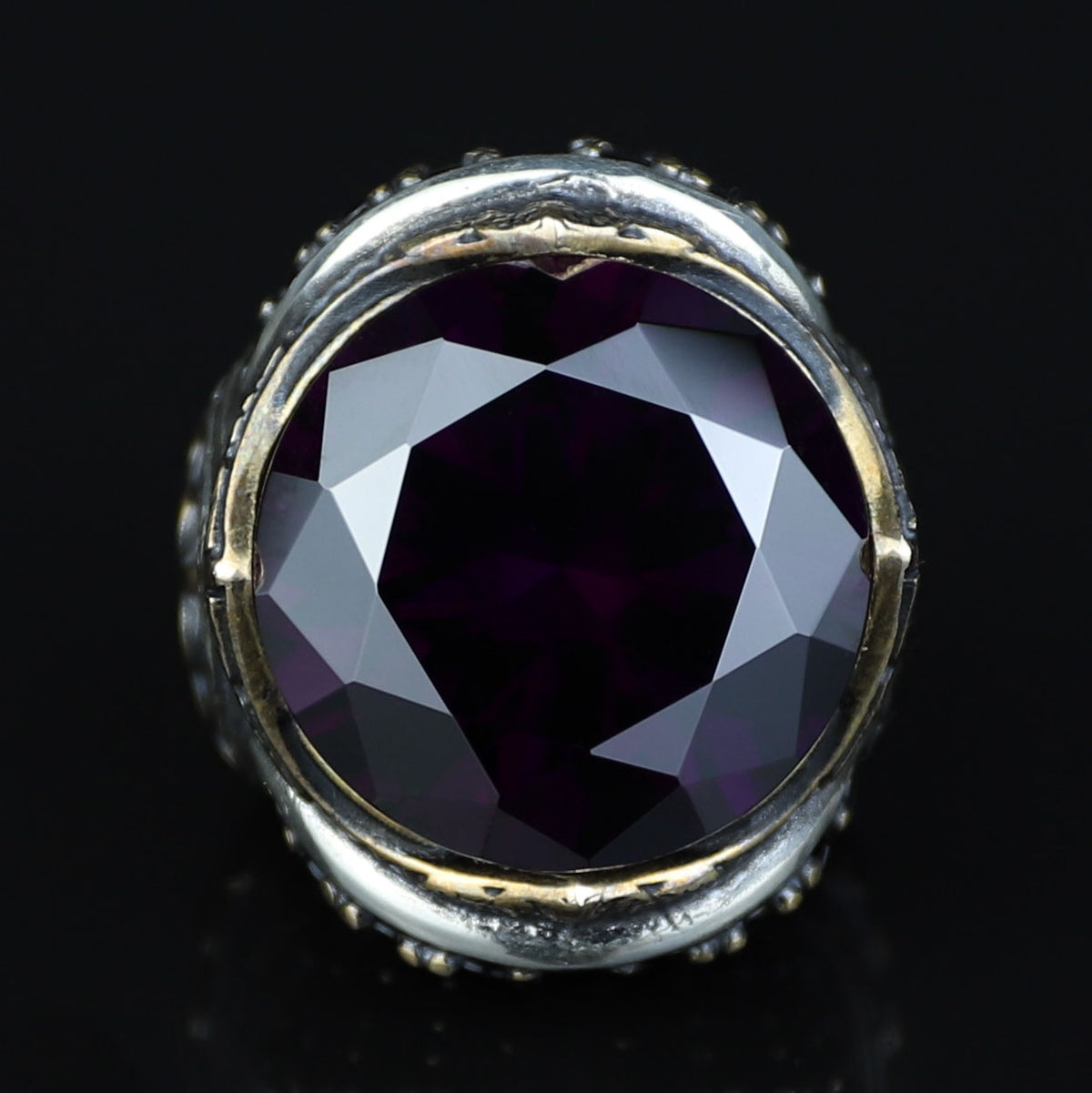 925 Sterling Silver Amethyst Ring – Vintage Gemstone Ring