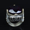 925 Sterling Silver Amethyst Ring – Vintage Gemstone Ring