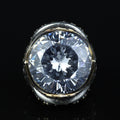 925 Sterling Silver Diamond Ring for Men – Vintage Ottoman King Style