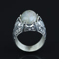 925 Silver Handmade Labradorite Gemstone Ottoman Style Ring