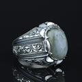 925 Silver Handmade Labradorite Gemstone Ottoman Style Ring