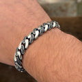 925 Sterling Silver 9mm Cuban Chain Bracelet for Men