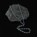925 Silver Turquoise Stone Link Chain Necklace