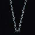 Men 925 Silver Turquoise Chain Link Handmade Men Turquoise Chain