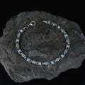 925 Silver Handmade Turquoise Link Engraved Bracelet