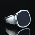 925 Sterling Silver Black Onyx Signet Ring – Unisex
