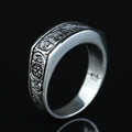 925 Sterling Silver Engraved Floral Band Ring