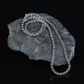925 Sterling Silver Black Onyx Chain Necklace for Men