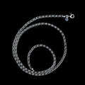 925 Sterling Silver Black Onyx Chain Necklace for Men